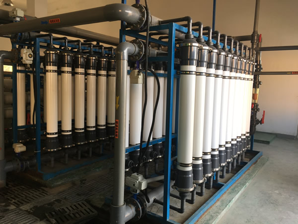 澳门新葡萄新京超滤膜在杭州某橡胶厂污水处理达到80吨每小时