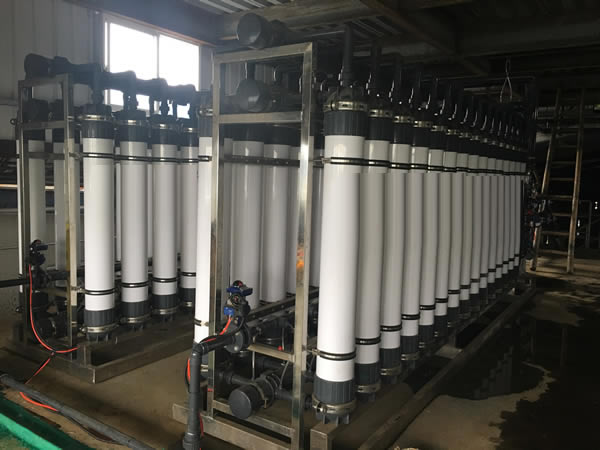 澳门新葡萄新京超滤膜在浙江平望某印染厂印染废水处理达到3000吨每天
